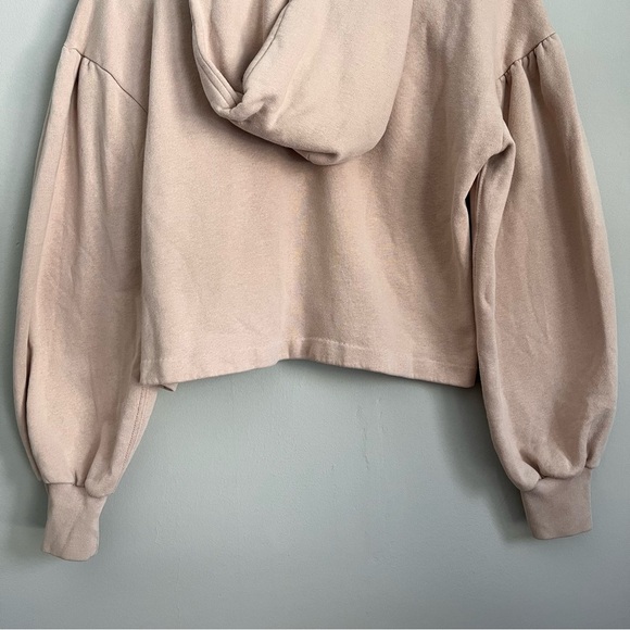 Abercrombie & Fitch Soft A&F Collection Tan Hoodie Size Small Camel Pullover - Picture 9 of 10
